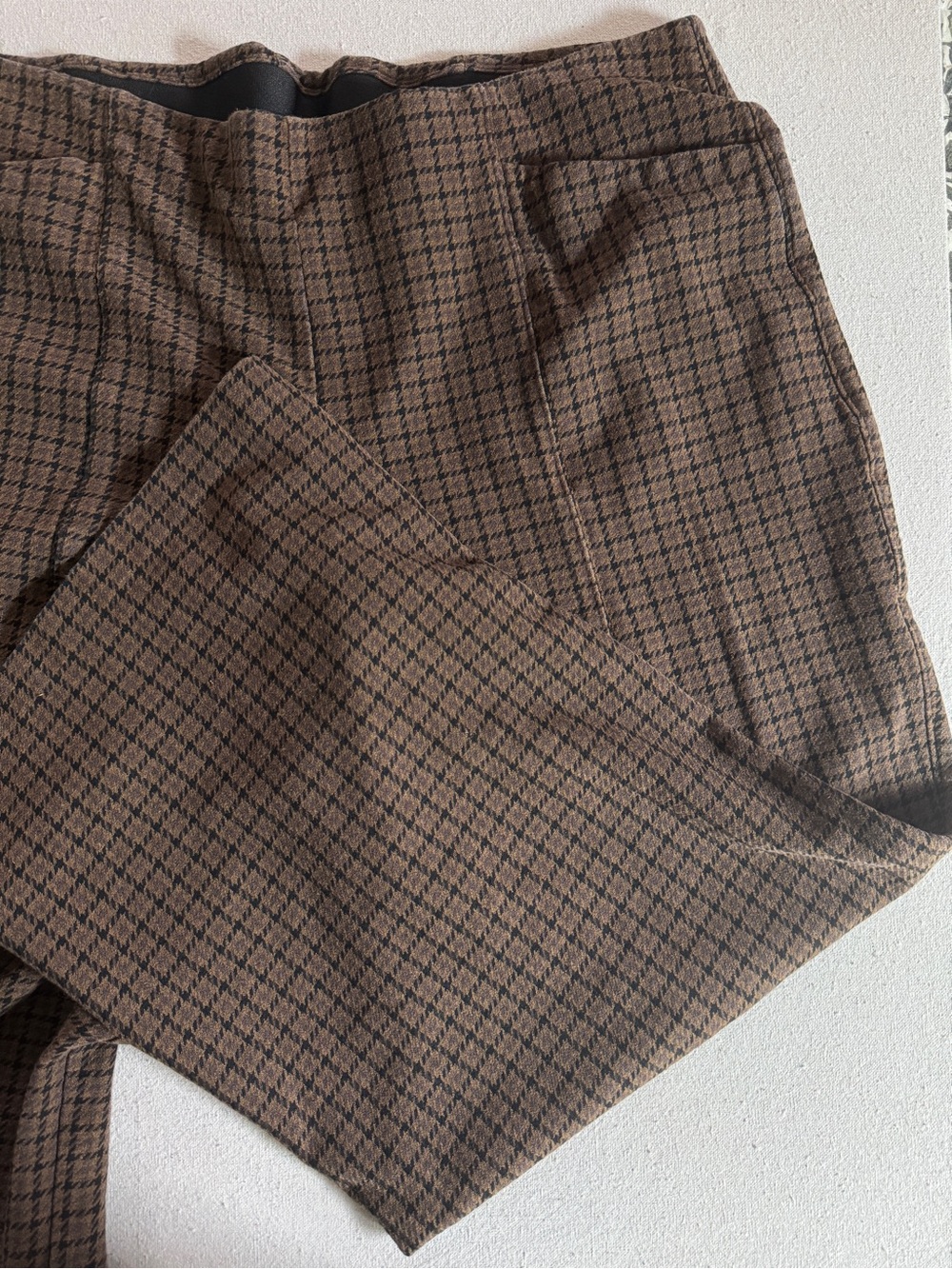 Old Navy Brown Plaid Pixie wide-leg pant - 2x